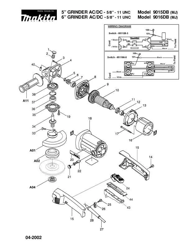 Mode d'emploi MAKITA 9016