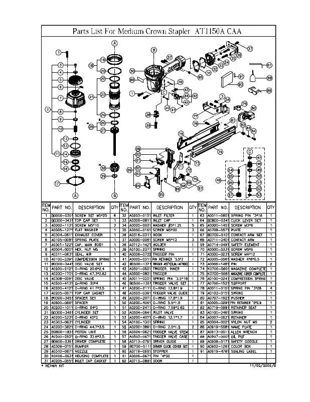 Mode d'emploi MAKITA AT1150ACAA