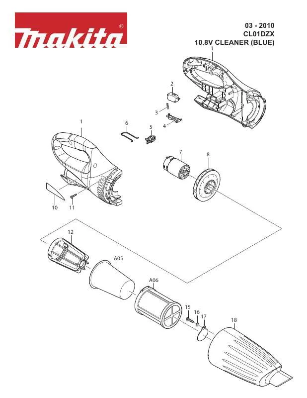 Mode d'emploi MAKITA CL01DZX