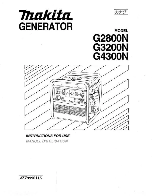 Mode d'emploi MAKITA G3200