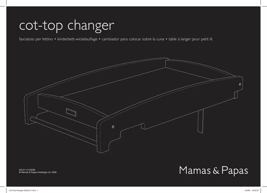 Mode d'emploi MAMAS & PAPAS COT-TOP CHANGER