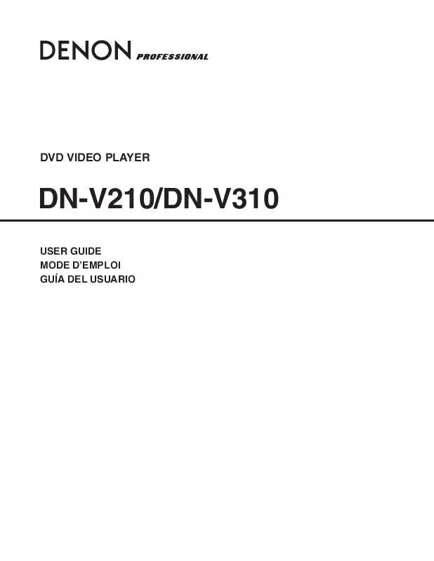 Mode d'emploi MARANTZ DN-V310