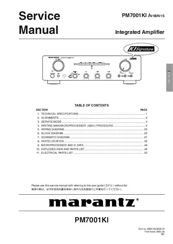 Mode d'emploi MARANTZ PM-7001KI N1B