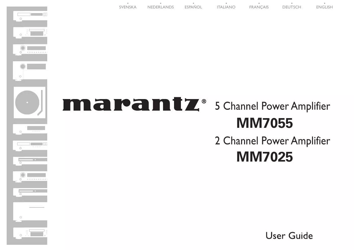 Mode d'emploi MARRANTZ MM7025