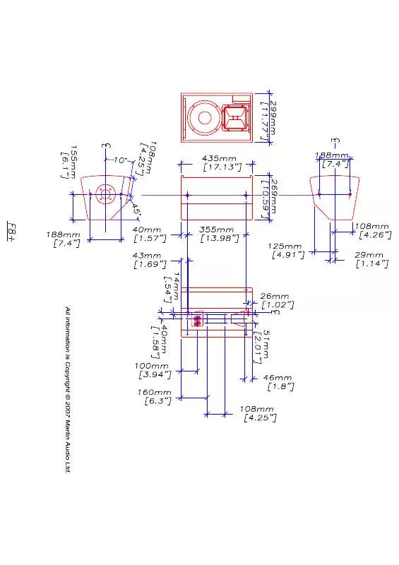 Mode d'emploi MARTIN AUDIO F8