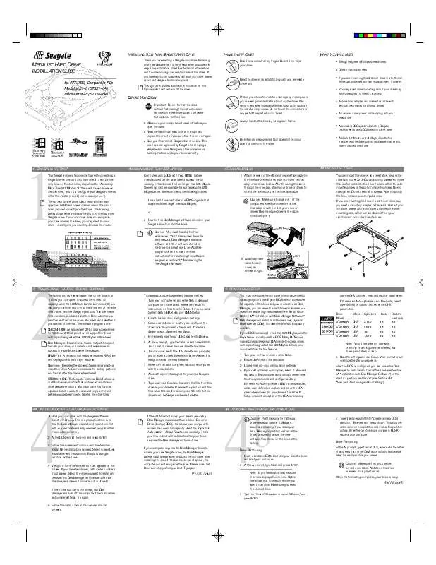 Mode d'emploi MAXTOR MEDIALIST 2140