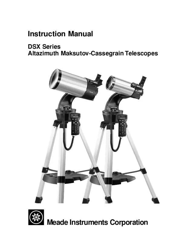 Mode d'emploi MEADE 001DSX