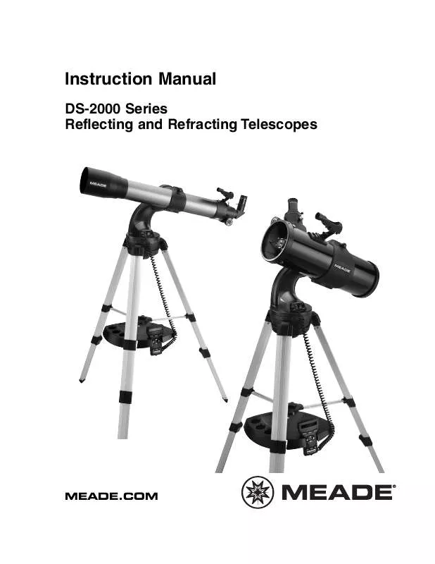 Mode d'emploi MEADE DS-2090AT-TC