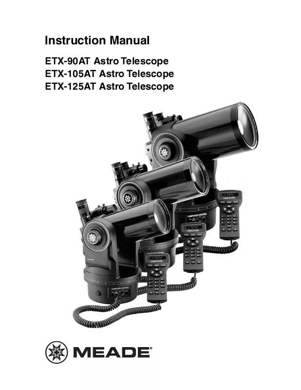 Mode d'emploi MEADE ETX-90 W-AUTOSTAR