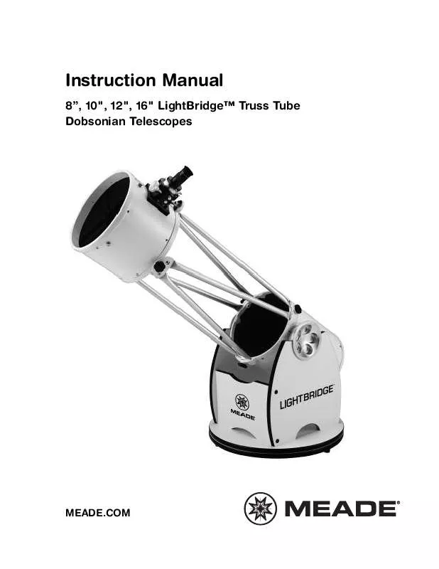 Mode d'emploi MEADE LIGHTBRIDGE TRUSS TUBE
