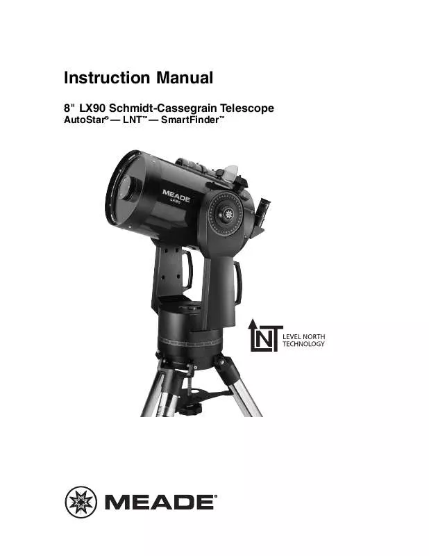 Mode d'emploi MEADE LX-90-LNT