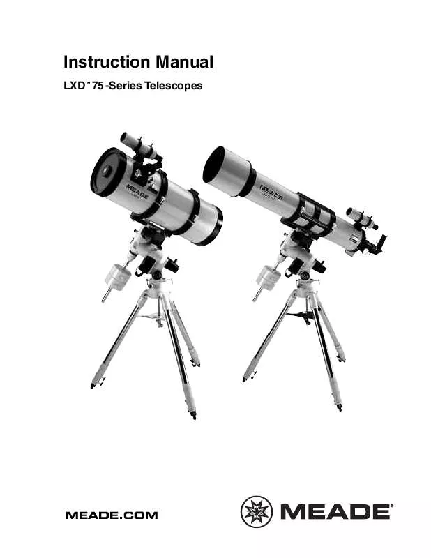 Mode d'emploi MEADE LXD75