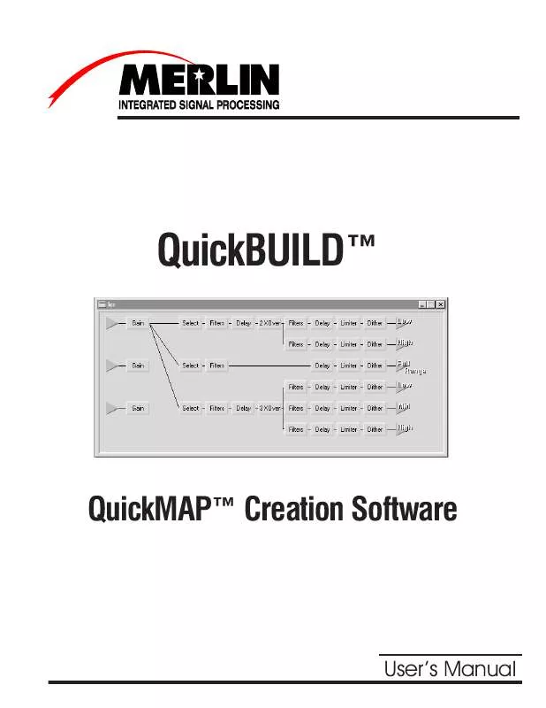 Mode d'emploi MERLIN QUICKBUILD