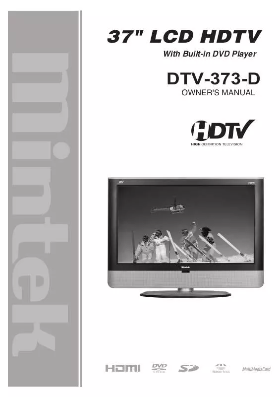 Mode d'emploi MINTEK DTV-373-D