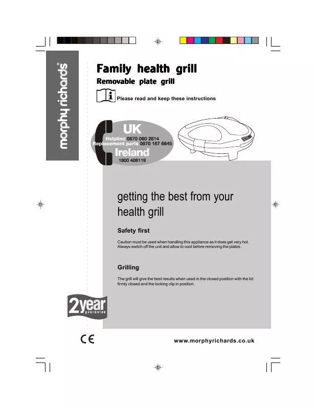 Mode d'emploi MORPHY RICHARDS IB44710