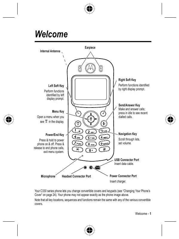 Mode d'emploi MOTOROLA C333