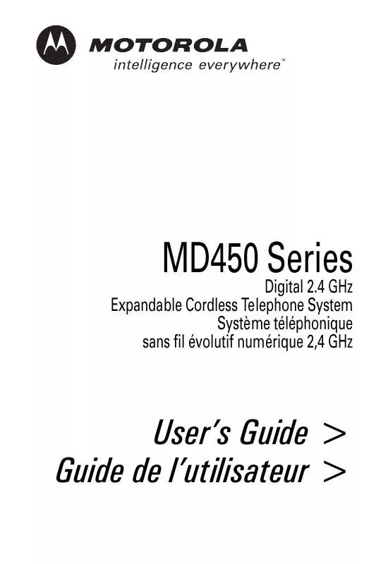 Mode d'emploi MOTOROLA MD451