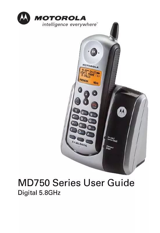 Mode d'emploi MOTOROLA MD750