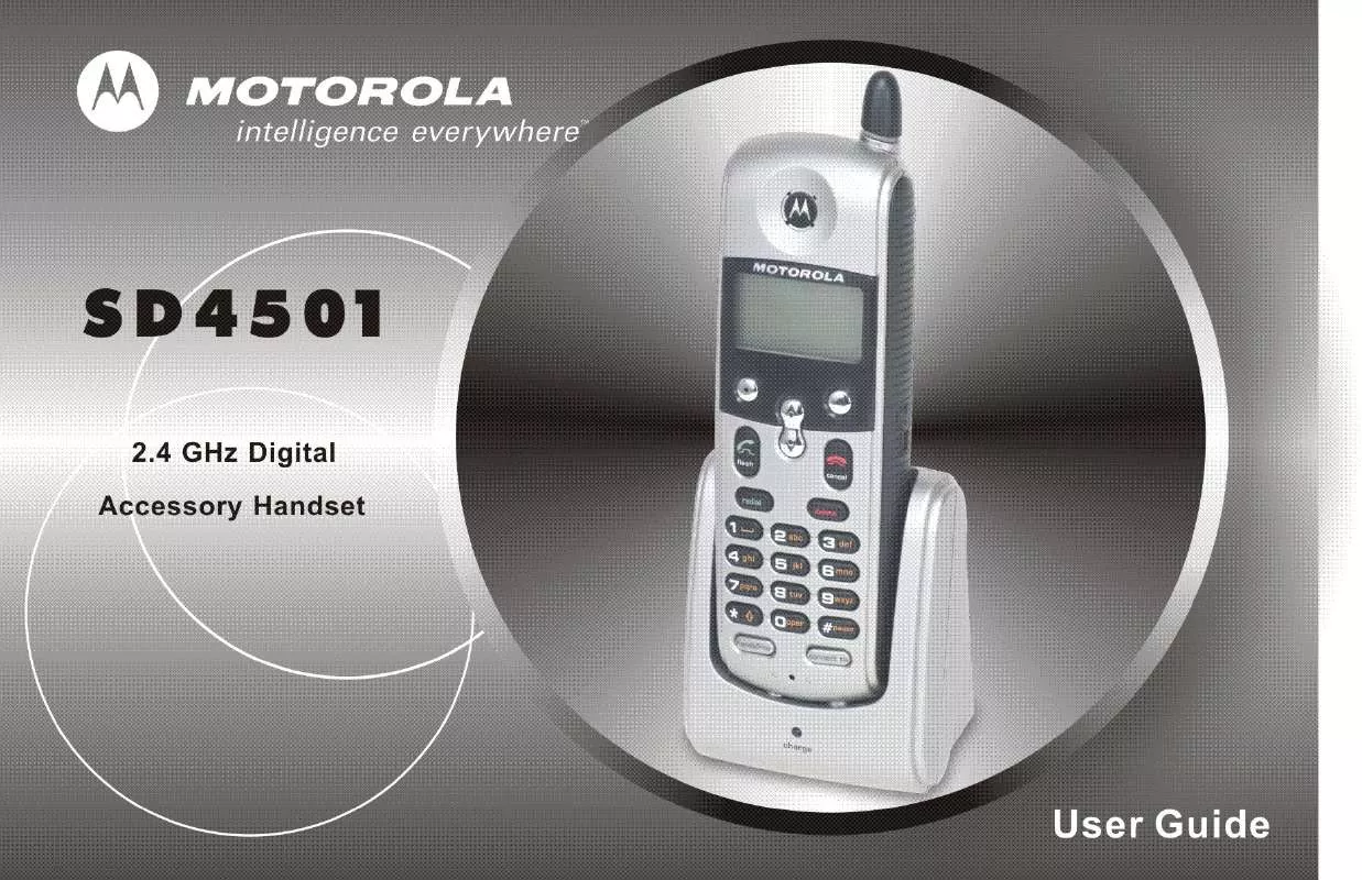 Mode d'emploi MOTOROLA SD4501