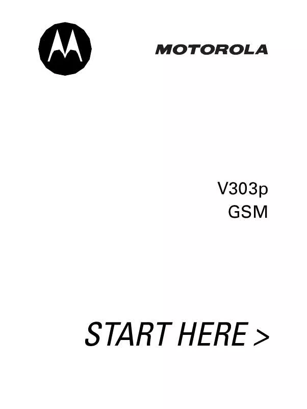 Mode d'emploi MOTOROLA V303P