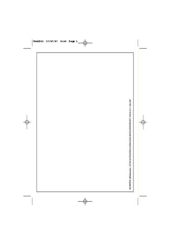 Mode d'emploi MOULINEX FP 7321