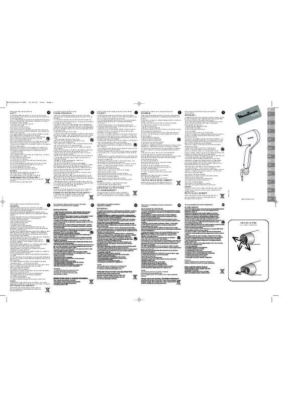 Mode d'emploi MOULINEX NS 1040