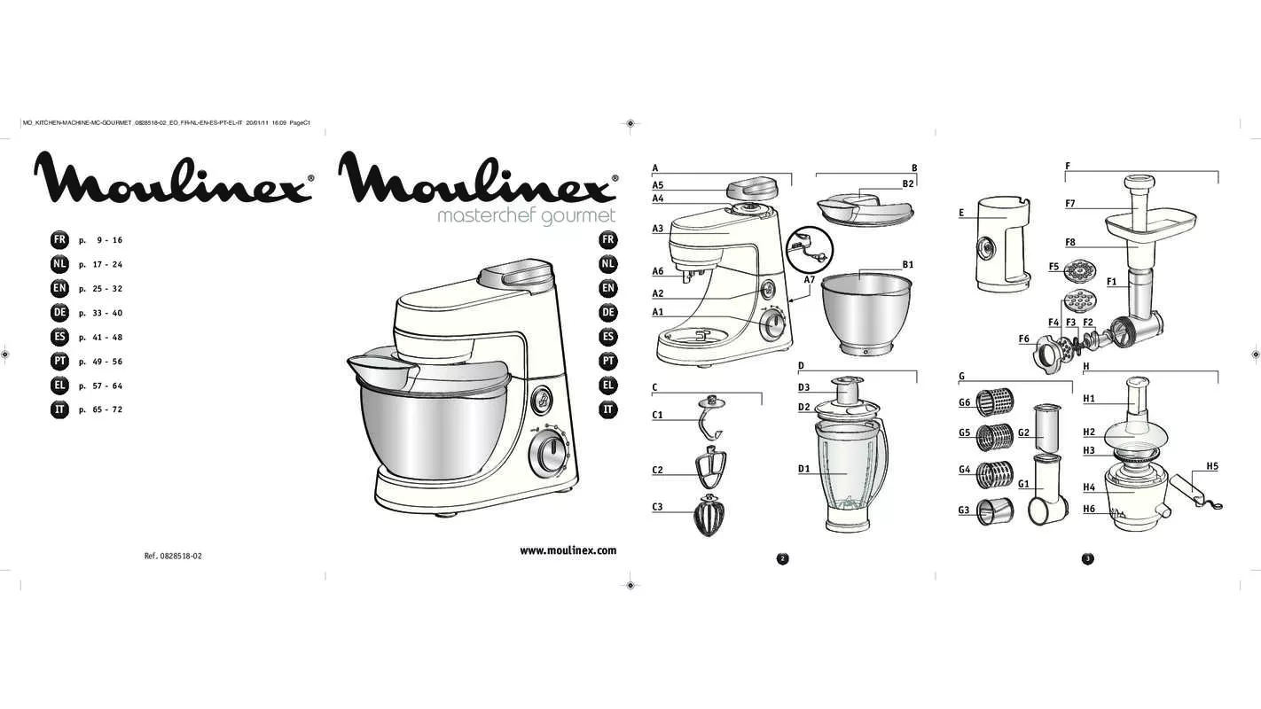 Mode d'emploi MOULINEX QA 405G