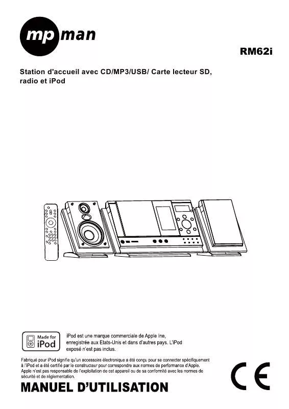 Mode d'emploi MPMAN XRM-62I