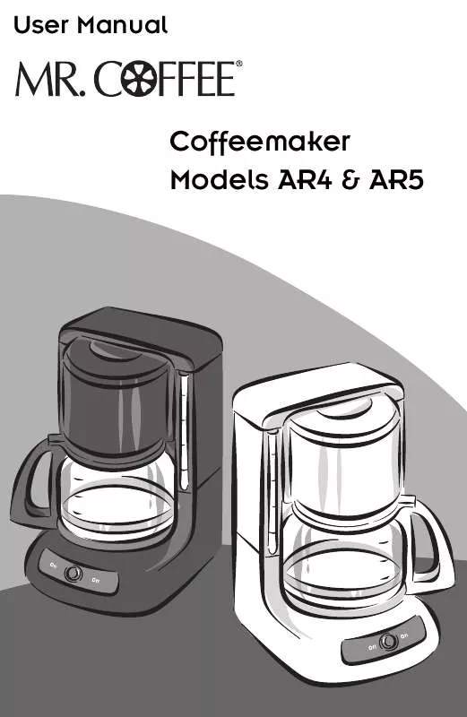 Mode d'emploi MR COFFEE AR5