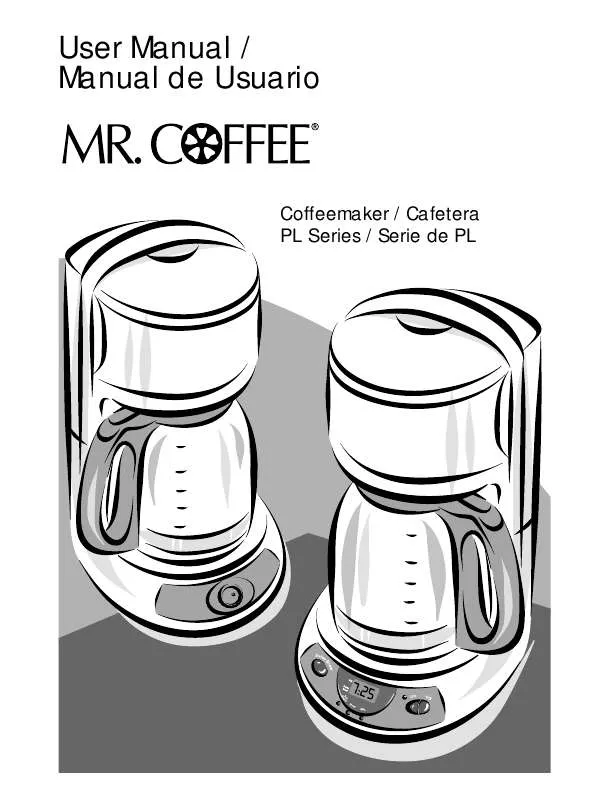 Mode d'emploi MR COFFEE PL12