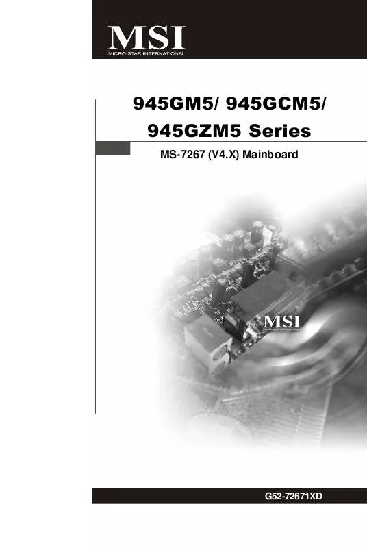 Mode d'emploi MSI 945GCM5