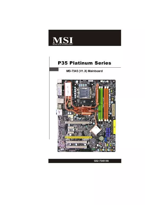 Mode d'emploi MSI G52-73451X6