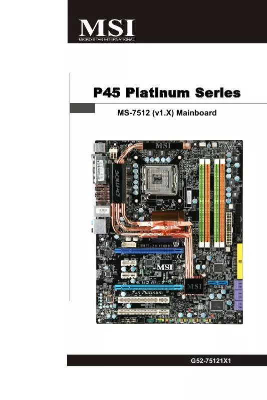 Mode d'emploi MSI G52-75121X1