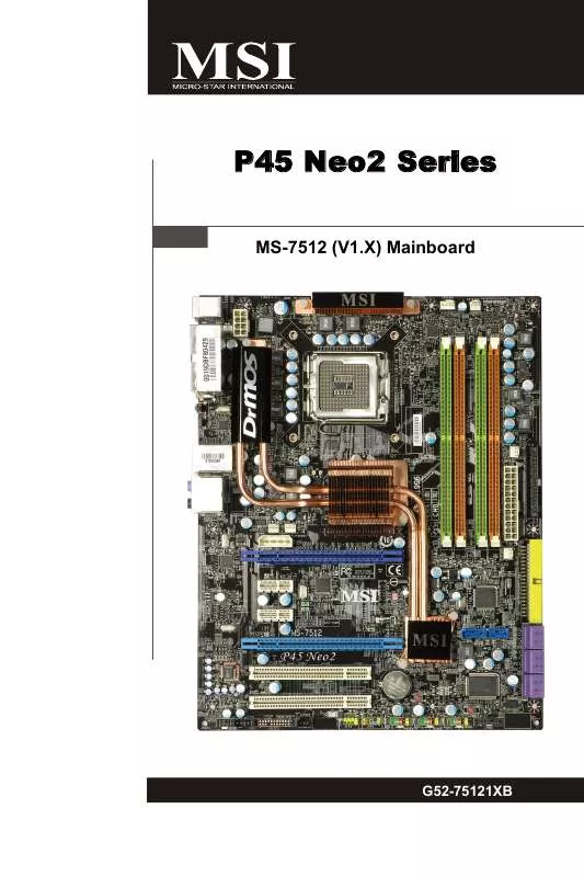 Mode d'emploi MSI G52-75121XB