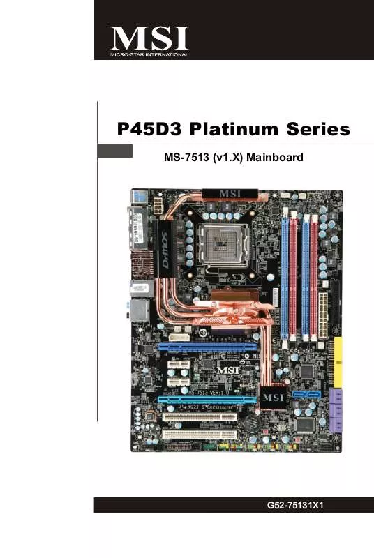 Mode d'emploi MSI G52-75131X1