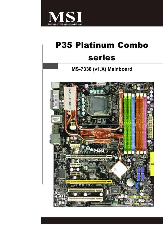 Mode d'emploi MSI P35