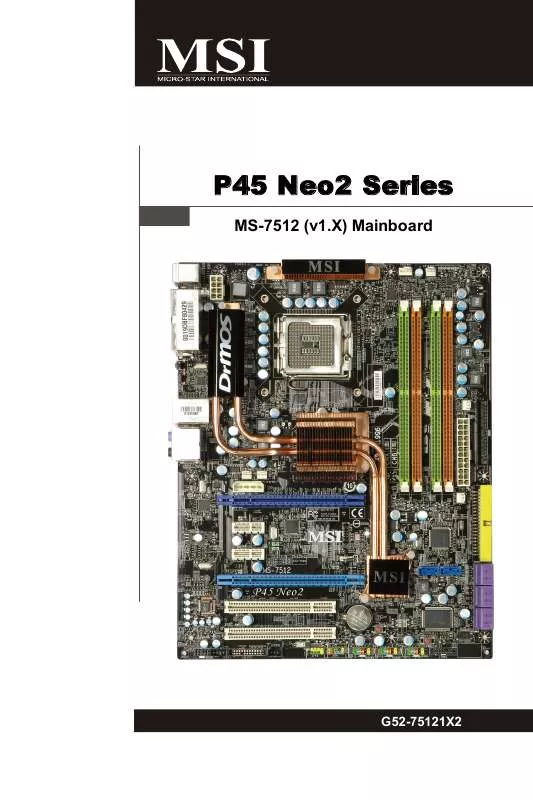 Mode d'emploi MSI P45 NEO2