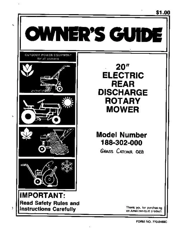 Mode d'emploi MTD 188-302