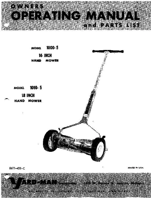 Mode d'emploi MTD 1010-5