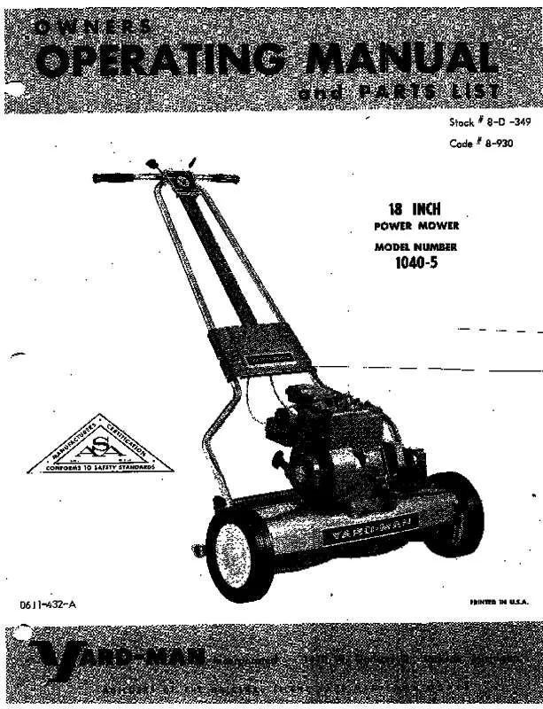 Mode d'emploi MTD 10405