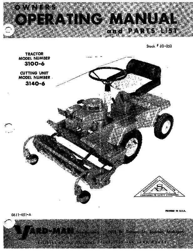 Mode d'emploi MTD 3100-6