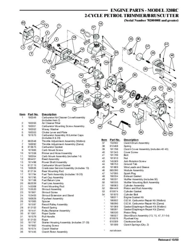 Mode d'emploi MTD 320RC