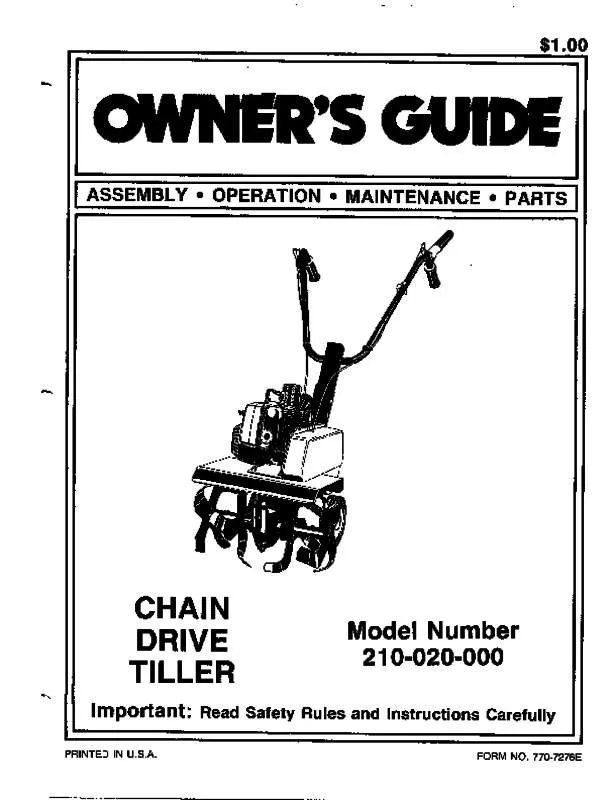 Mode d'emploi MTD 401