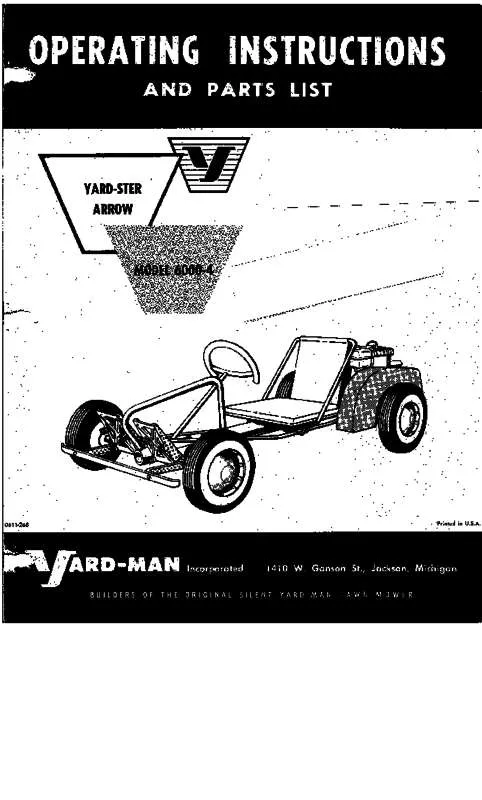 Mode d'emploi MTD 6000-4