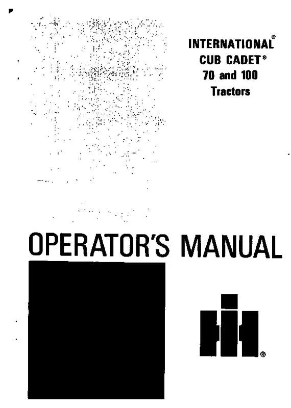 Mode d'emploi MTD 70