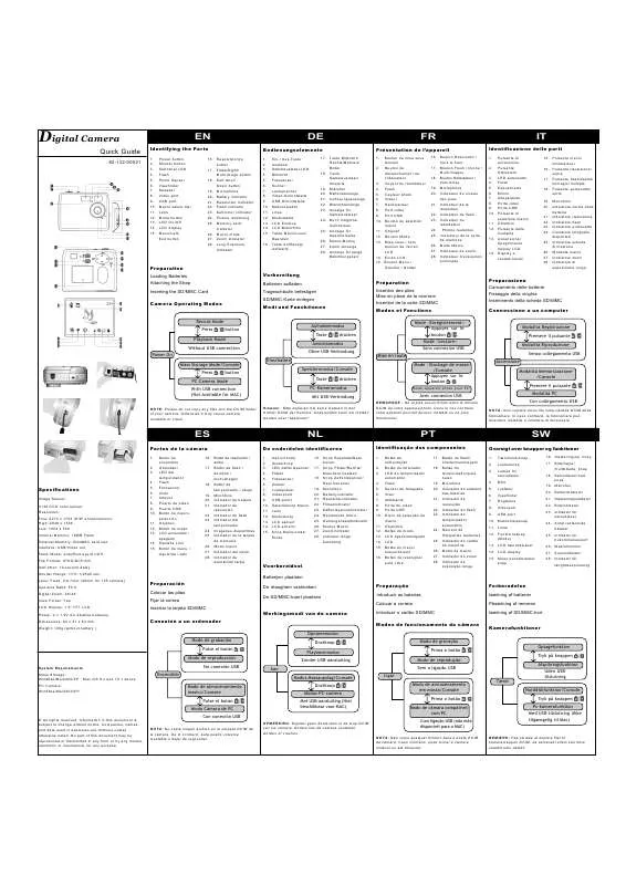 Mode d'emploi MUSTEK MDC4000-QUICK-START