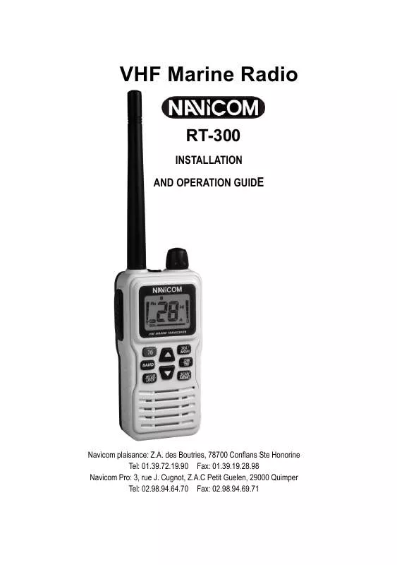 Mode d'emploi NAVICOM RT-300