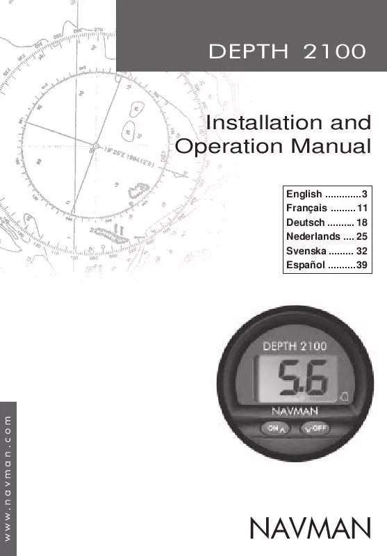 Mode d'emploi NAVMAN DEPTH 2100