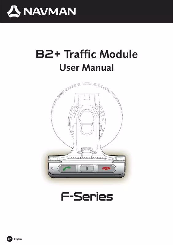 Mode d'emploi NAVMAN F-SERIES B2+