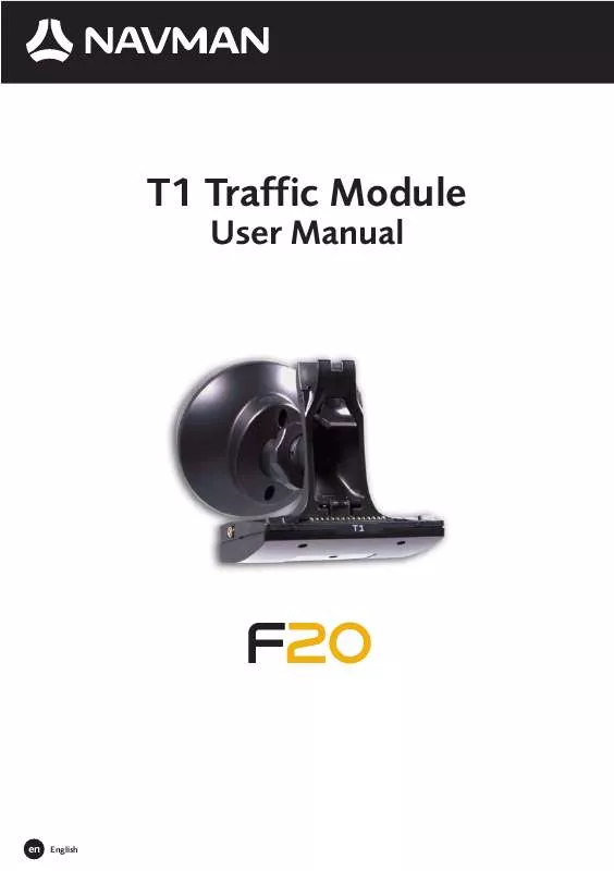 Mode d'emploi NAVMAN F-SERIES T1 TRAFFIC MODULE